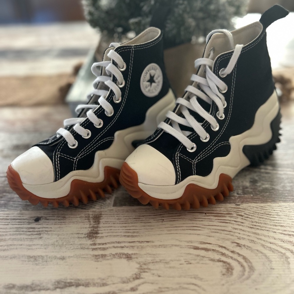 Converse Run Star Motion Platform Black Womens 5.5